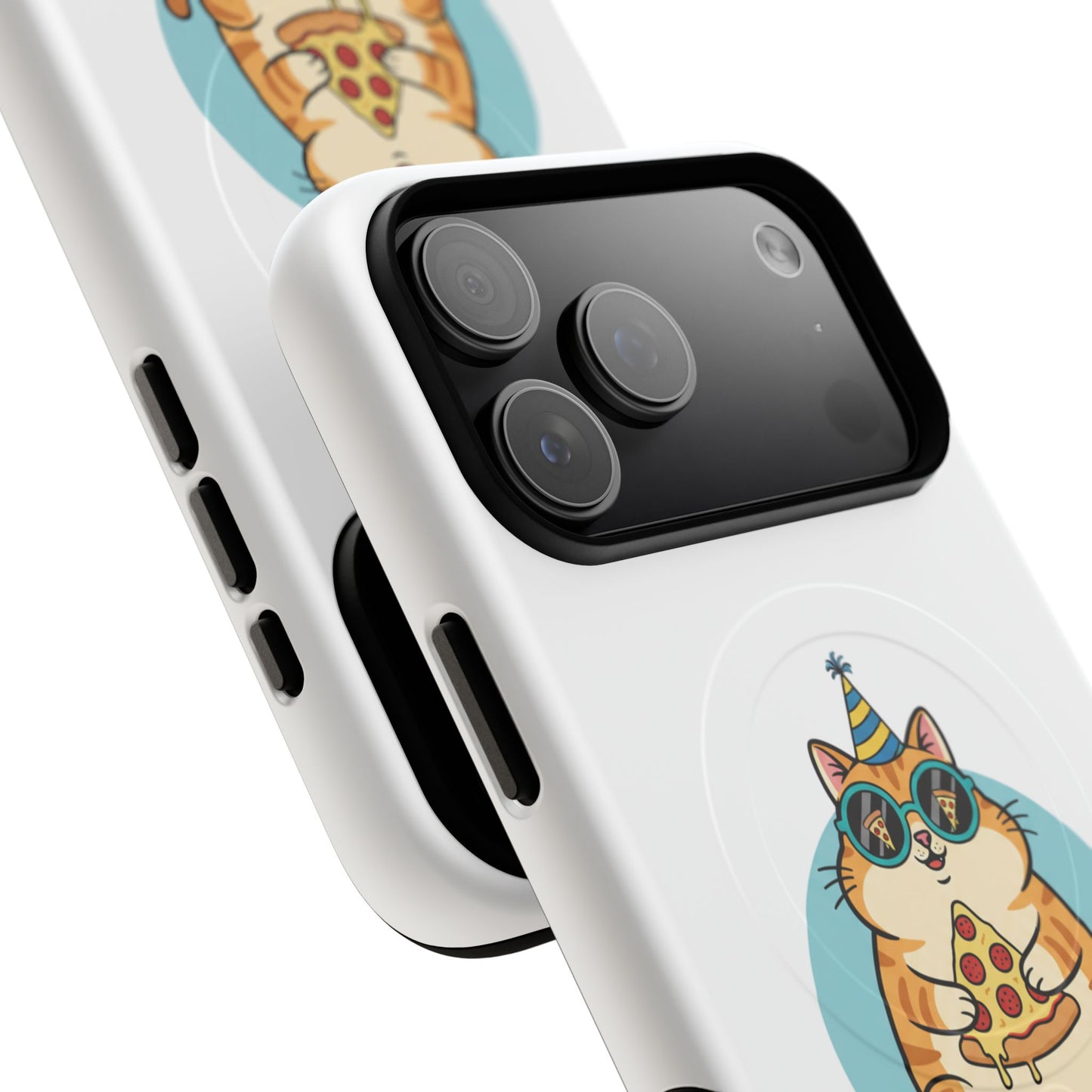 Purrfect Slice Cat Phone Case — Cute Pizza Cat Magnetic Tough Case