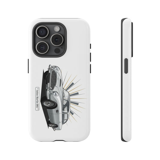 Aston Martin DB5 Tough Phone Case — 'Make Mine A V8' Retro Automotive iPhone Cover