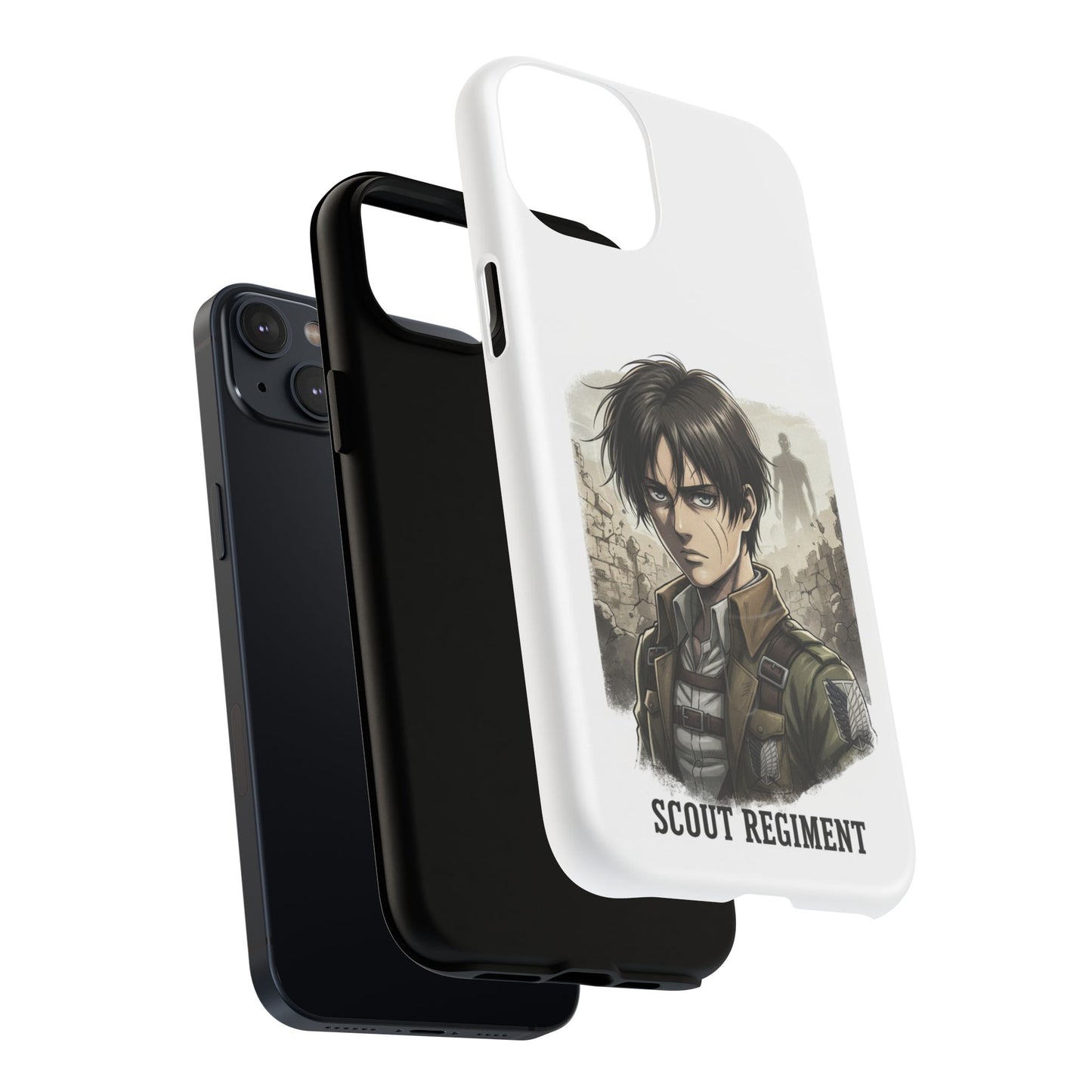 Attack On Titan Tough Magnetic Phone Case — Anime Survey Corps Design