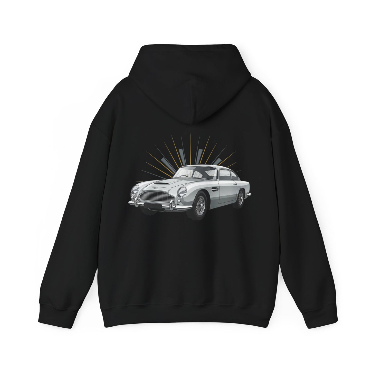 Aston Martin DB5 Retro Car Hoodie — Classic Vintage Sports Car Sweatshirt