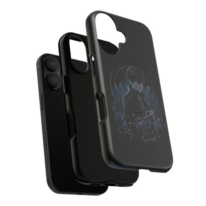 Solo Leveling Magnetic Phone Case — Dark Anime Boy Art, Protective Tough MagCase