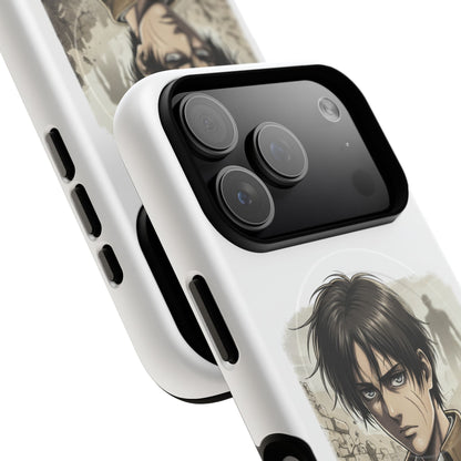 Attack On Titan Tough Magnetic Phone Case — Anime Survey Corps Design