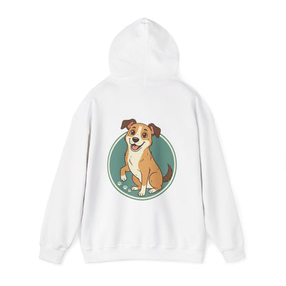 Cute Happy Dog Hoodie – Cartoon Puppy Graphic Pullover for Dog Lovers