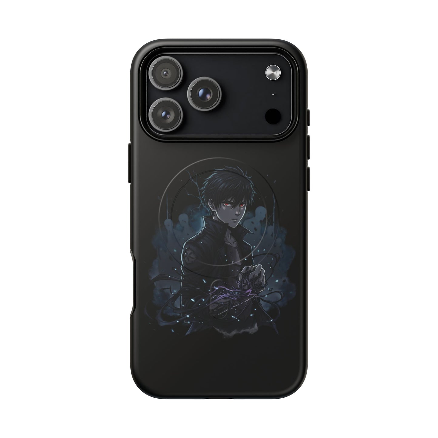 Solo Leveling Magnetic Phone Case — Dark Anime Boy Art, Protective Tough MagCase