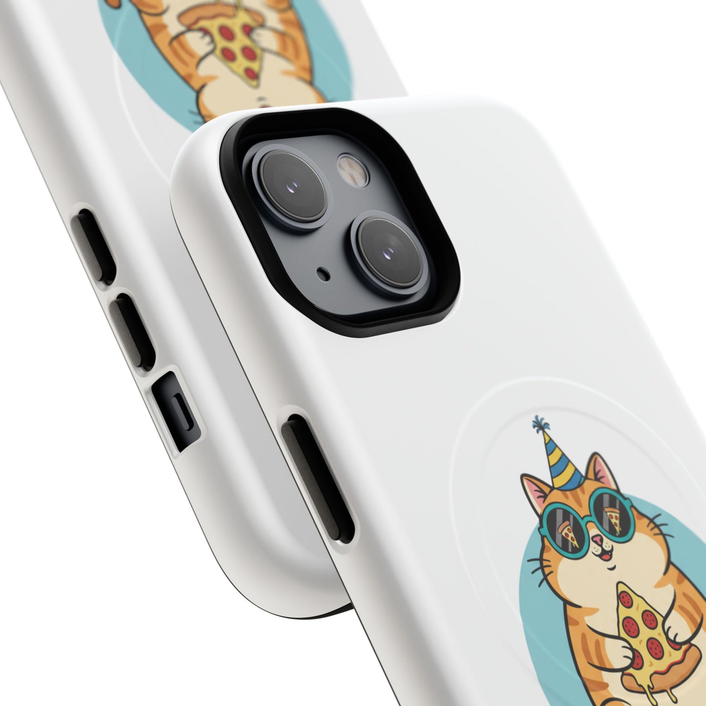 Purrfect Slice Cat Phone Case — Cute Pizza Cat Magnetic Tough Case