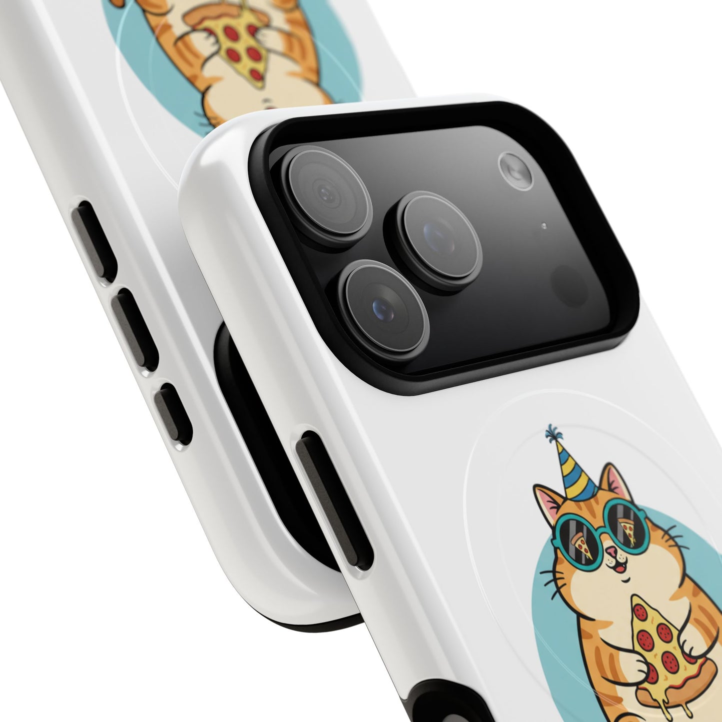 Purrfect Slice Cat Phone Case — Cute Pizza Cat Magnetic Tough Case