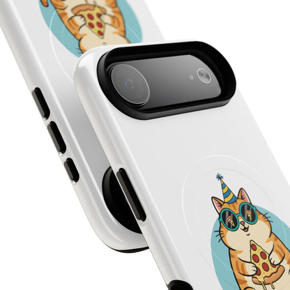 Purrfect Slice Cat Phone Case — Cute Pizza Cat Magnetic Tough Case