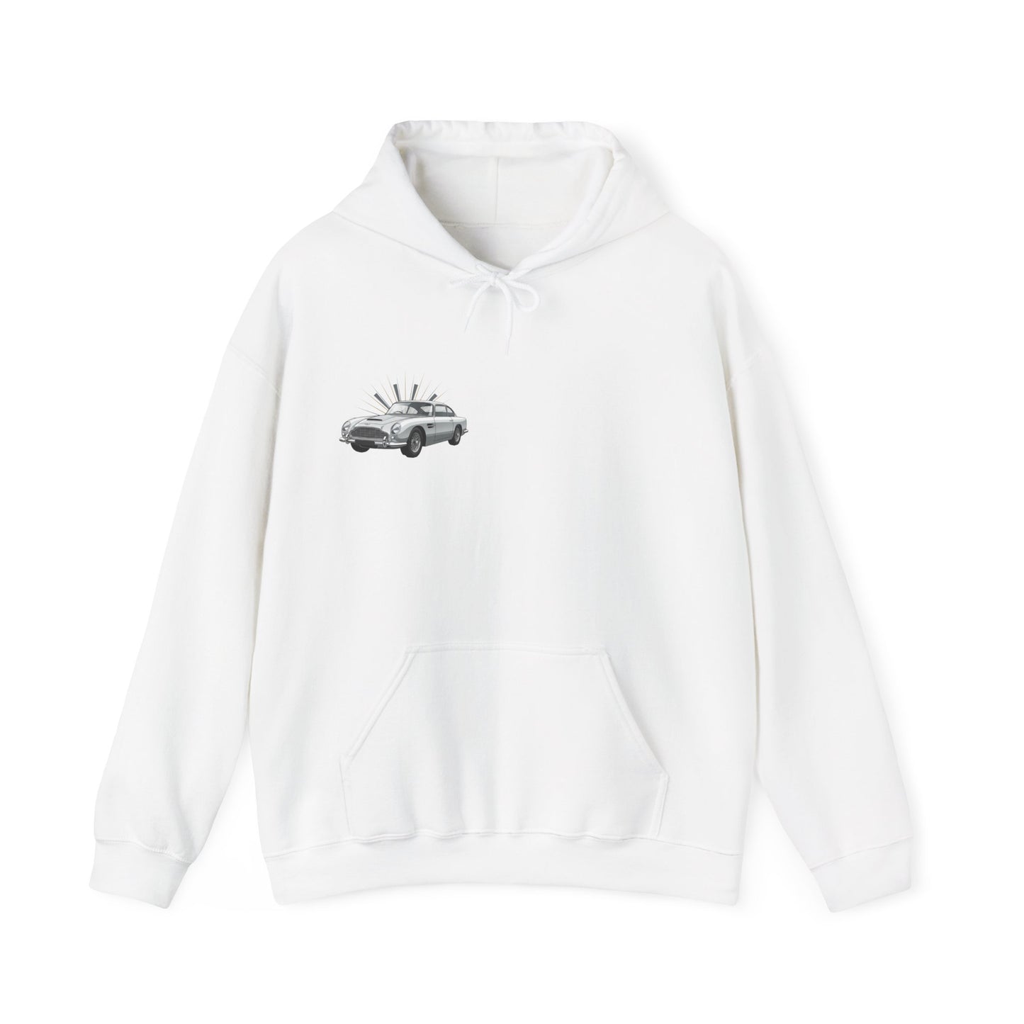 Aston Martin DB5 Retro Car Hoodie — Classic Vintage Sports Car Sweatshirt
