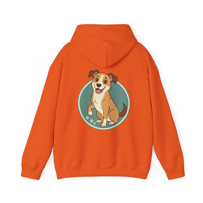 Cute Happy Dog Hoodie – Cartoon Puppy Graphic Pullover for Dog Lovers