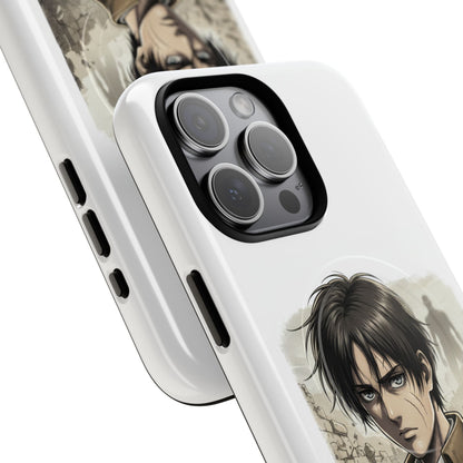 Attack On Titan Tough Magnetic Phone Case — Anime Survey Corps Design