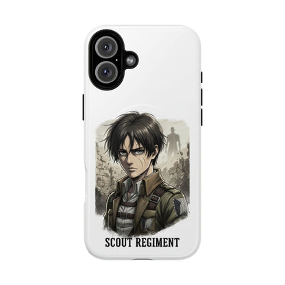 Attack On Titan Tough Magnetic Phone Case — Anime Survey Corps Design