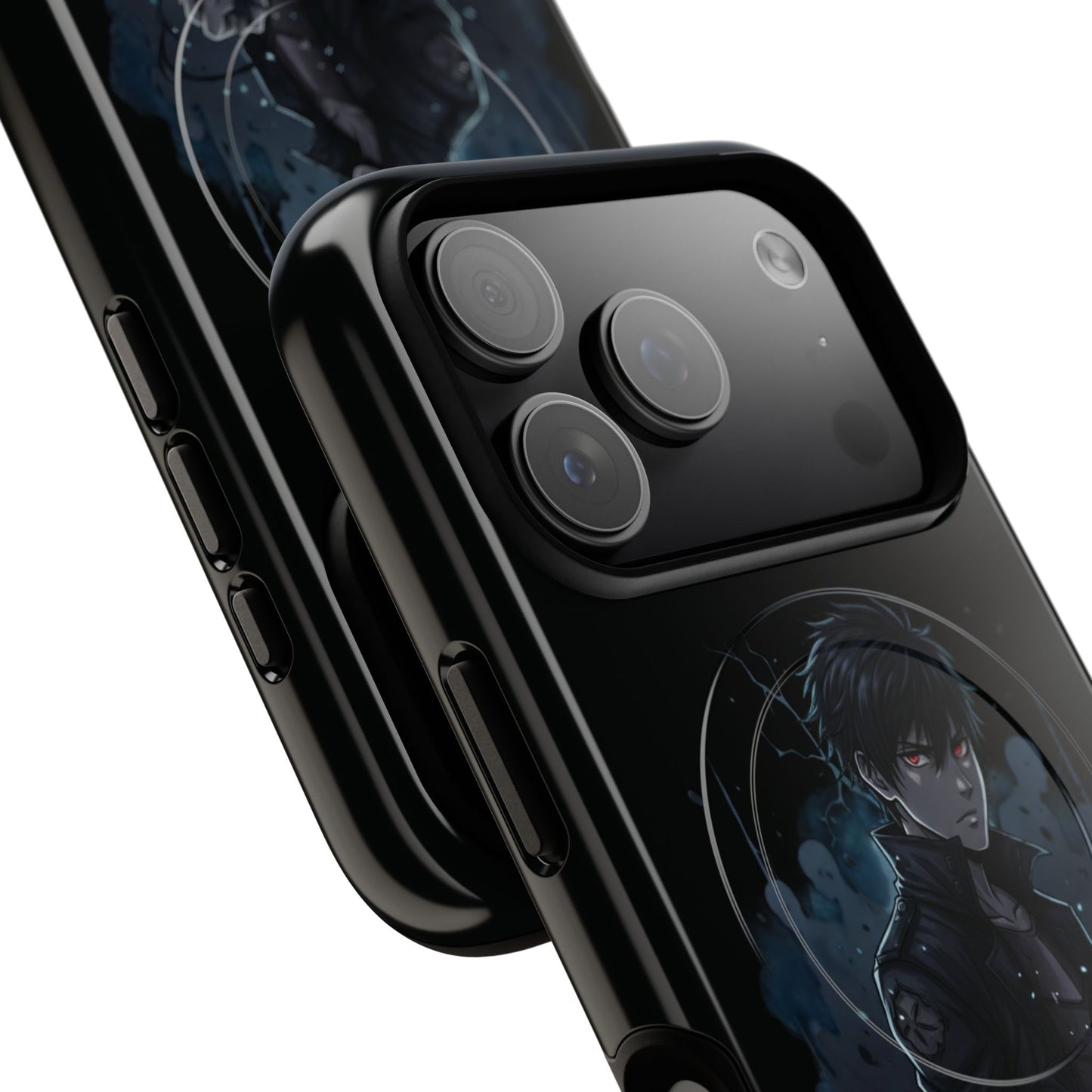 Solo Leveling Magnetic Phone Case — Dark Anime Boy Art, Protective Tough MagCase