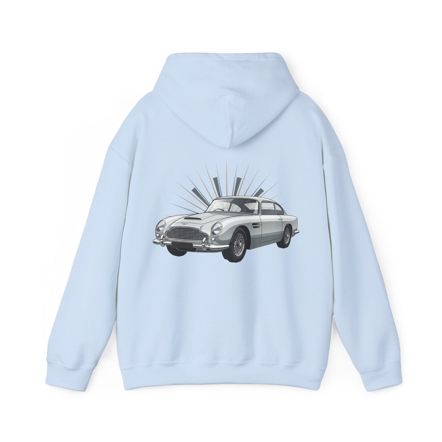 Aston Martin DB5 Retro Car Hoodie — Classic Vintage Sports Car Sweatshirt