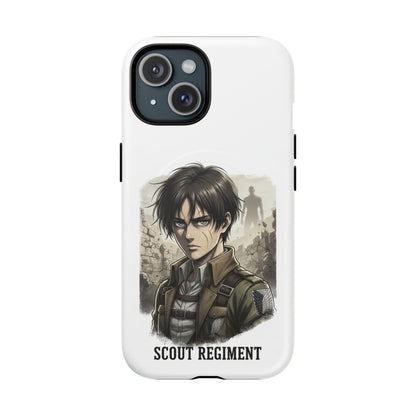 Attack On Titan Tough Magnetic Phone Case — Anime Survey Corps Design