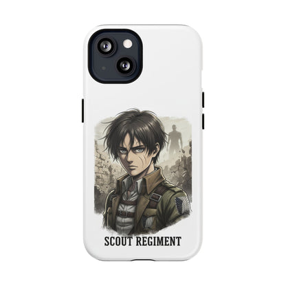 Attack On Titan Tough Magnetic Phone Case — Anime Survey Corps Design