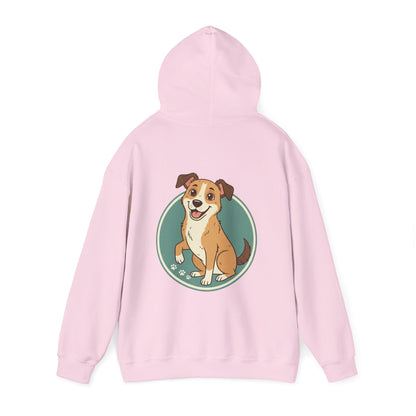 Cute Happy Dog Hoodie – Cartoon Puppy Graphic Pullover for Dog Lovers