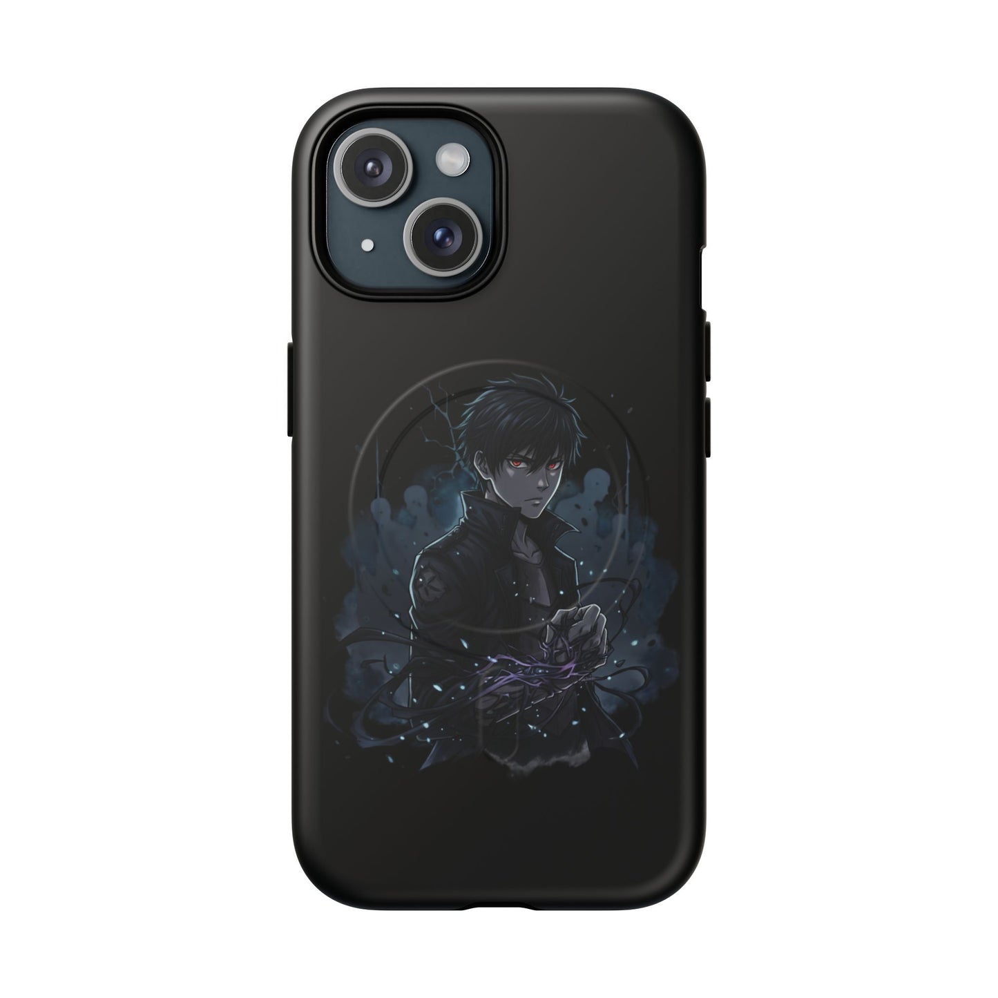 Solo Leveling Magnetic Phone Case — Dark Anime Boy Art, Protective Tough MagCase