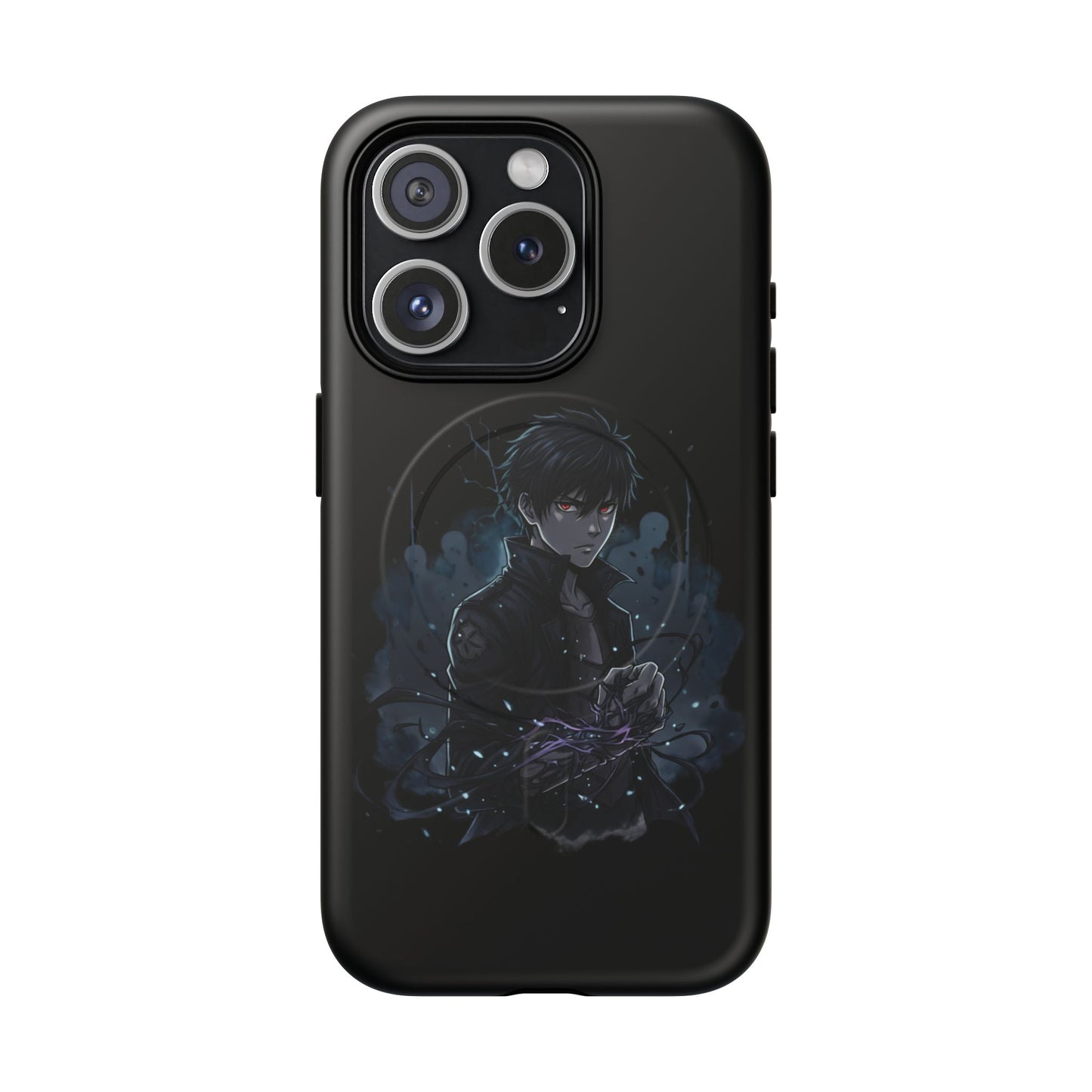 Solo Leveling Magnetic Phone Case — Dark Anime Boy Art, Protective Tough MagCase