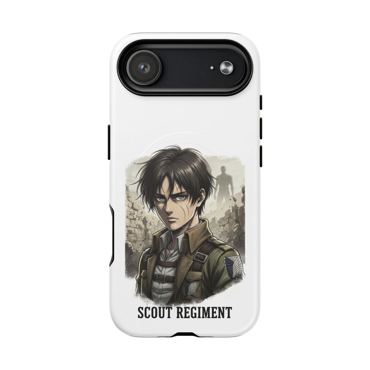 Attack On Titan Tough Magnetic Phone Case — Anime Survey Corps Design