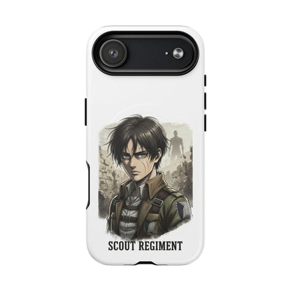 Attack On Titan Tough Magnetic Phone Case — Anime Survey Corps Design