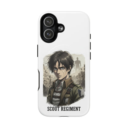 Attack On Titan Tough Magnetic Phone Case — Anime Survey Corps Design