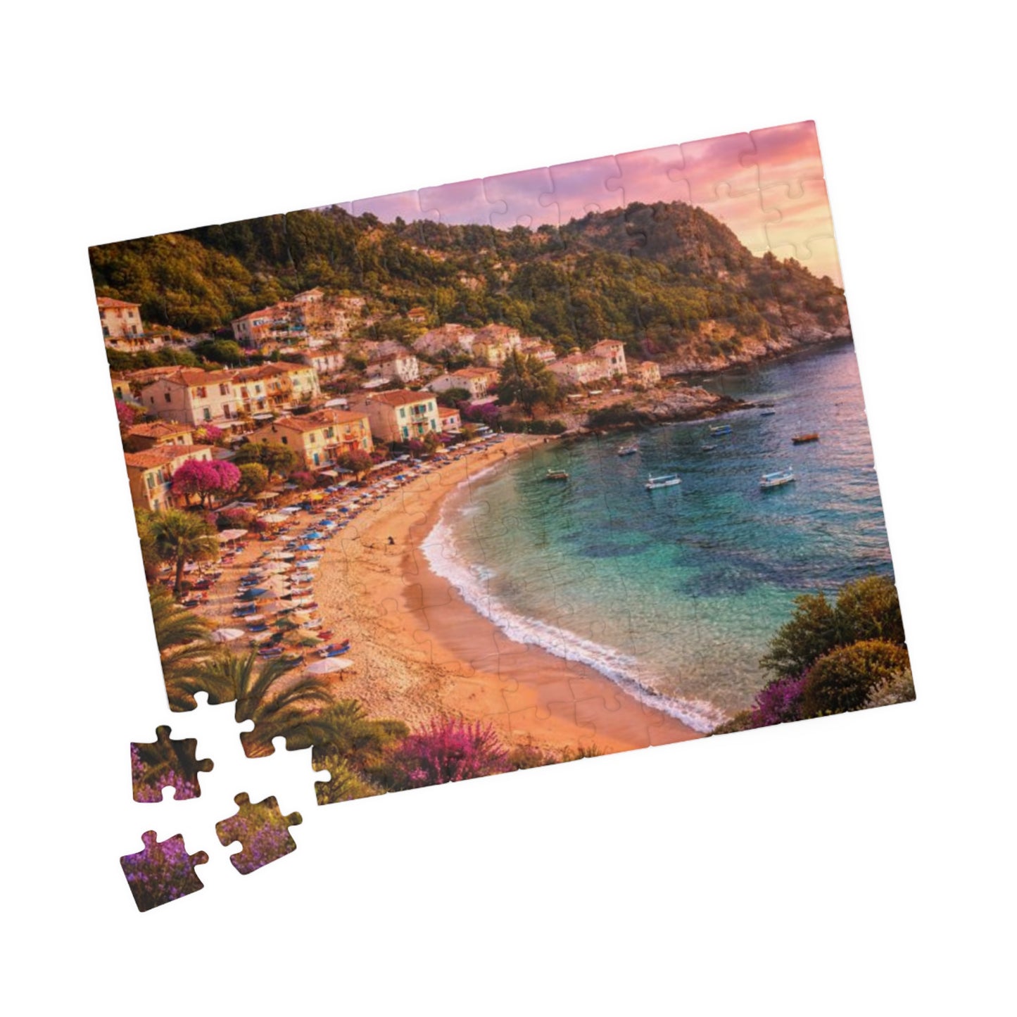 Coastal Sunset Beach Puzzle — Scenic Seaside Jigsaw (110–1014 pcs)