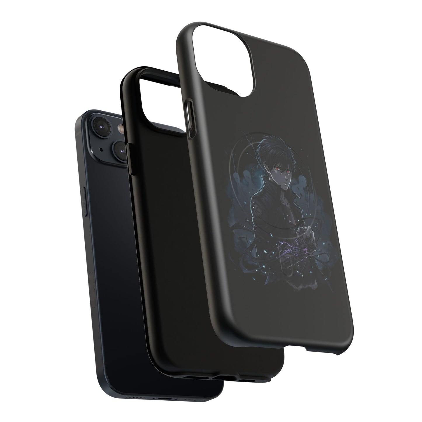 Solo Leveling Magnetic Phone Case — Dark Anime Boy Art, Protective Tough MagCase