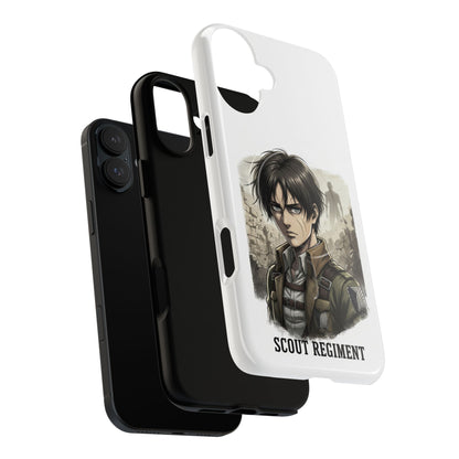 Attack On Titan Tough Magnetic Phone Case — Anime Survey Corps Design