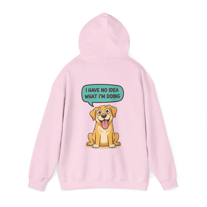 Dog Hoodie — "I Have No Idea What I’m Doing" Cute Golden Retriever Pullover