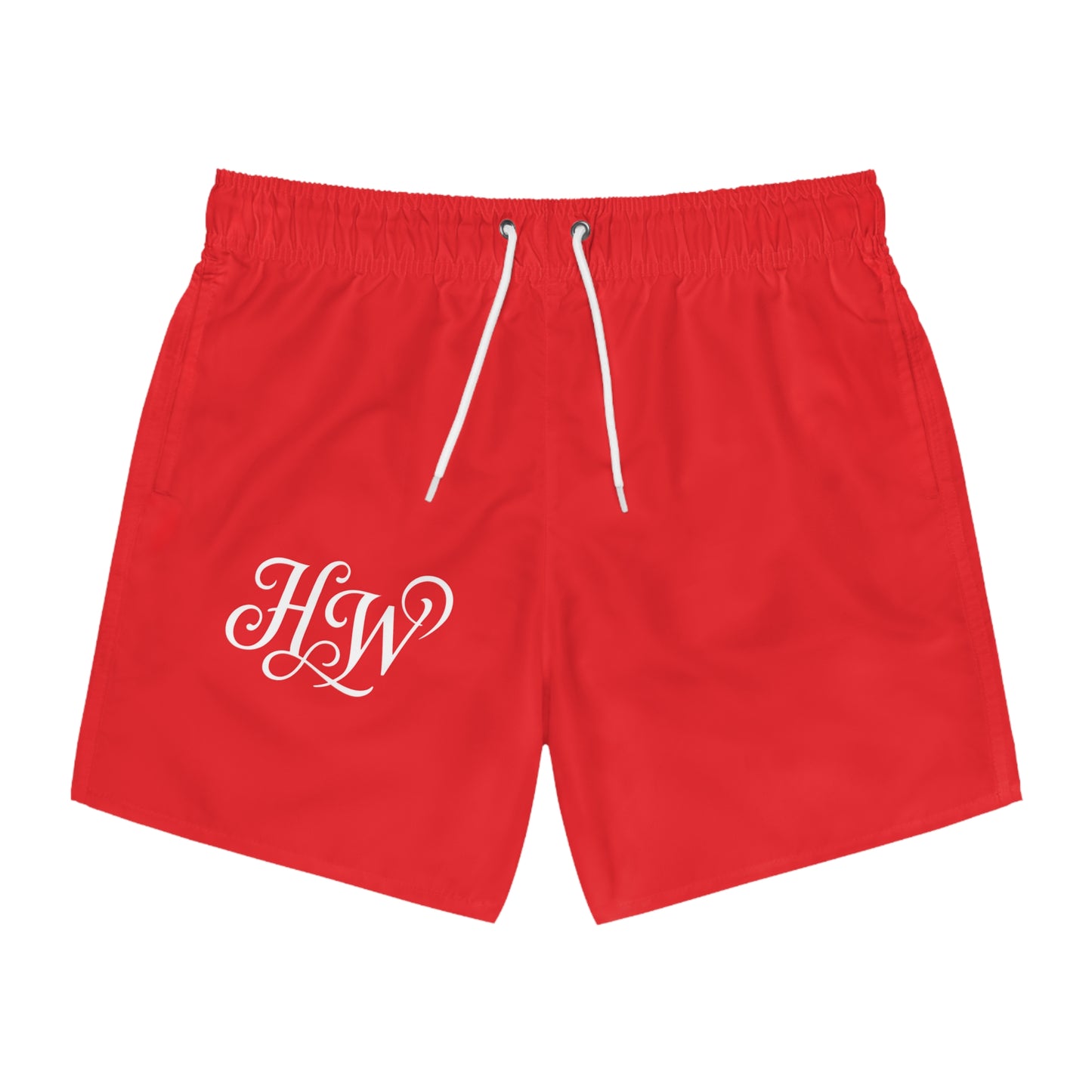 HW Script Monogram Swim Trunks - Red