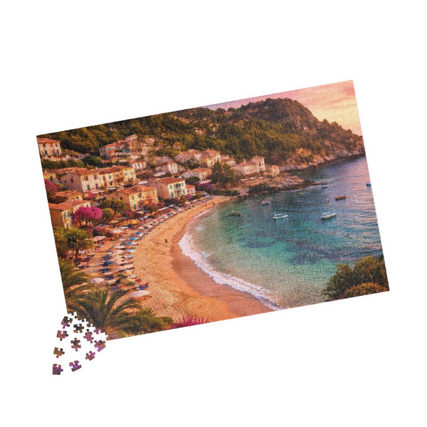 Coastal Sunset Beach Puzzle — Scenic Seaside Jigsaw (110–1014 pcs)