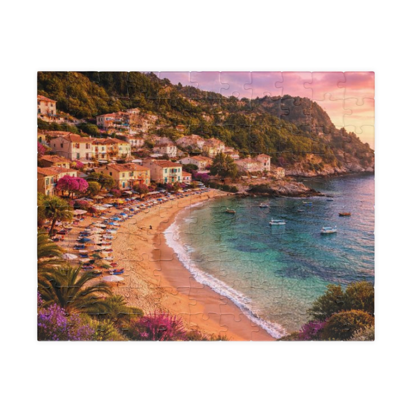 Coastal Sunset Beach Puzzle — Scenic Seaside Jigsaw (110–1014 pcs)