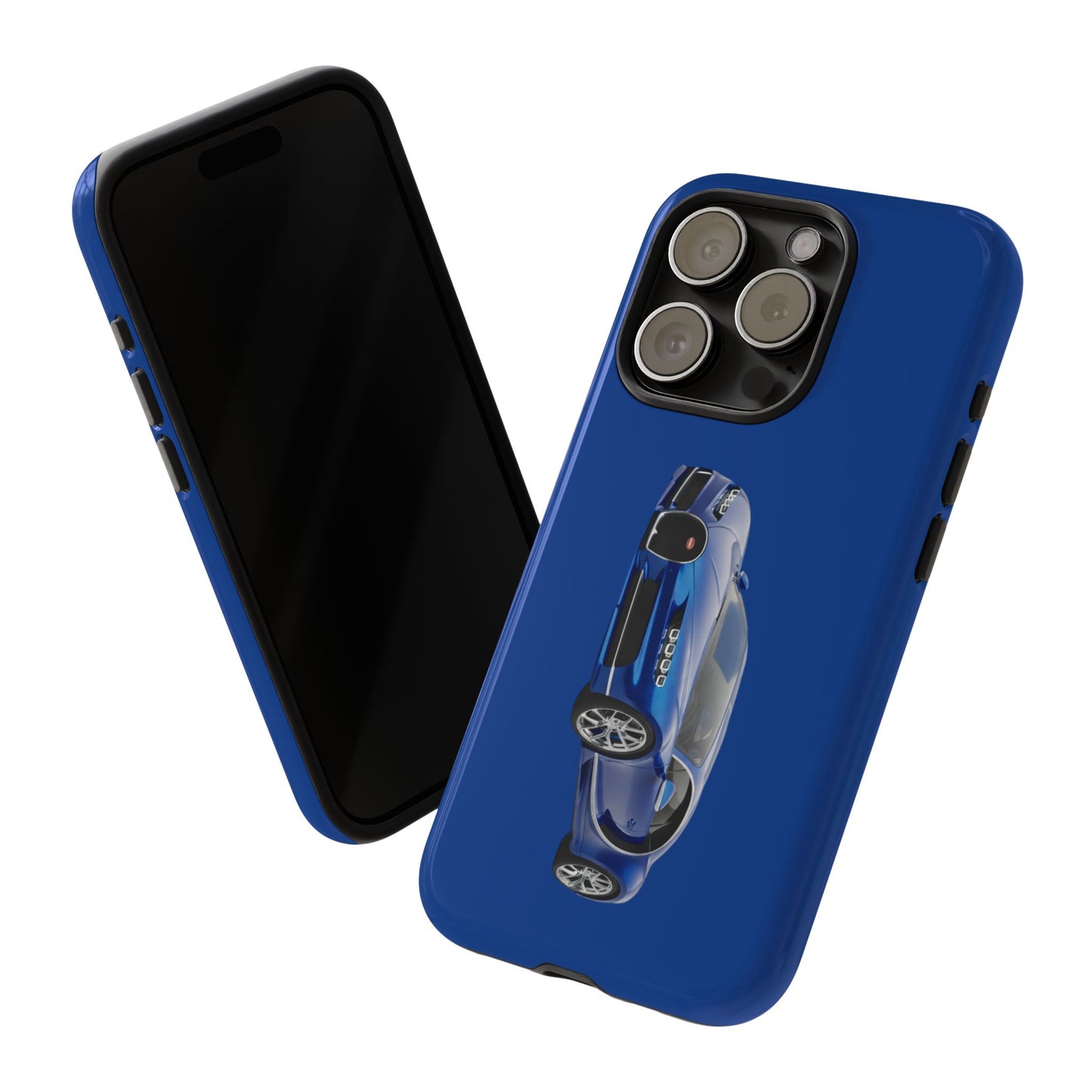 Blue Bugatti Car Tough Phone Case — Protective iPhone Cover for Car Lovers