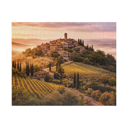 Tuscany Vineyard Sunset Puzzle — Scenic 110/252/520/1014‑Piece Jigsaw
