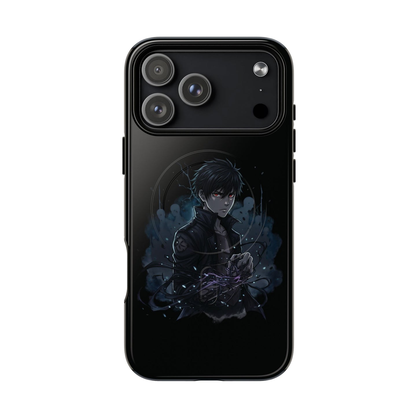 Solo Leveling Magnetic Phone Case — Dark Anime Boy Art, Protective Tough MagCase