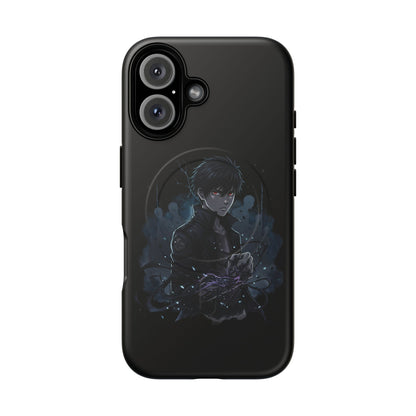 Solo Leveling Magnetic Phone Case — Dark Anime Boy Art, Protective Tough MagCase