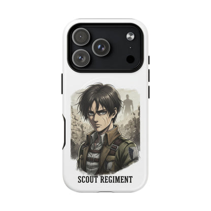 Attack On Titan Tough Magnetic Phone Case — Anime Survey Corps Design