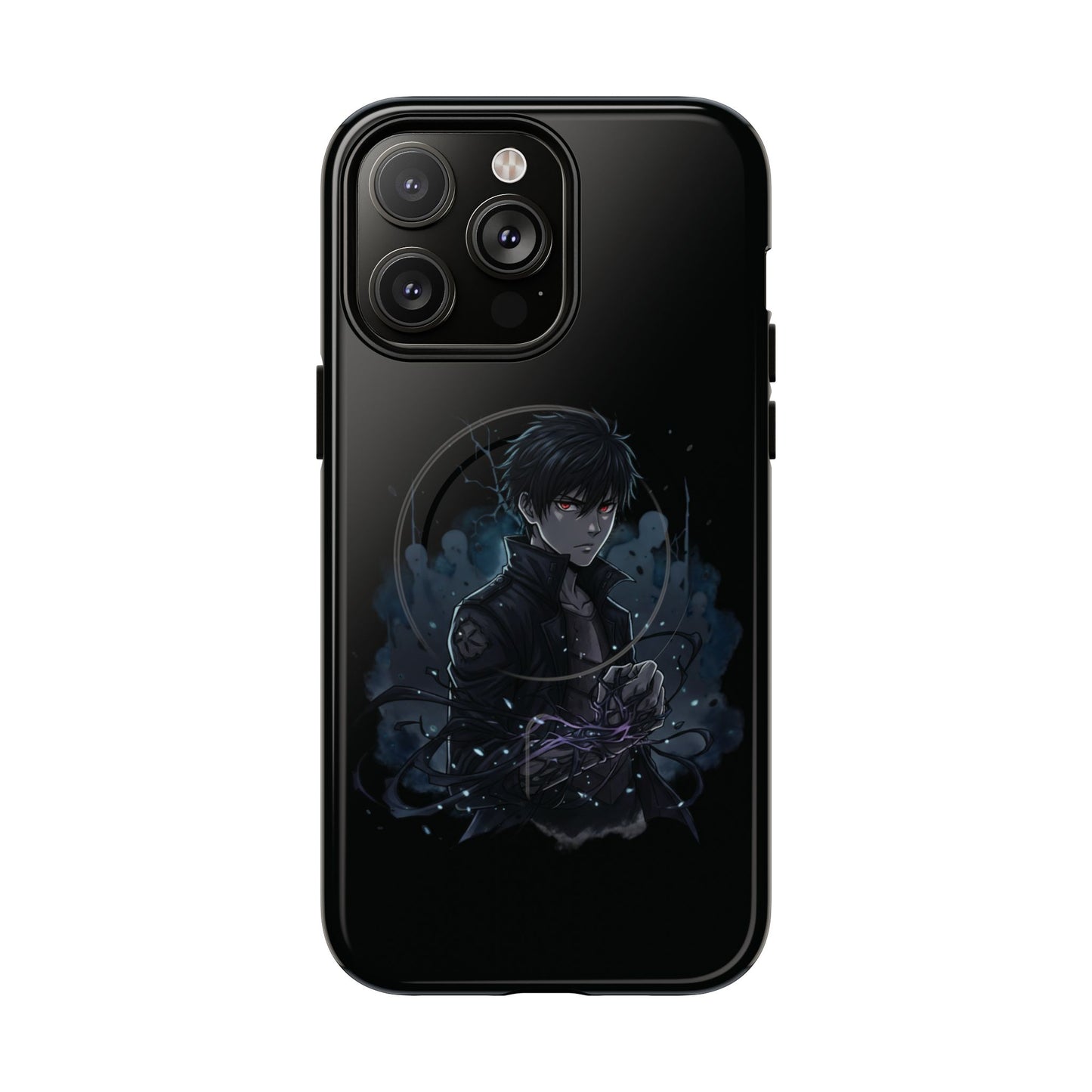 Solo Leveling Magnetic Phone Case — Dark Anime Boy Art, Protective Tough MagCase