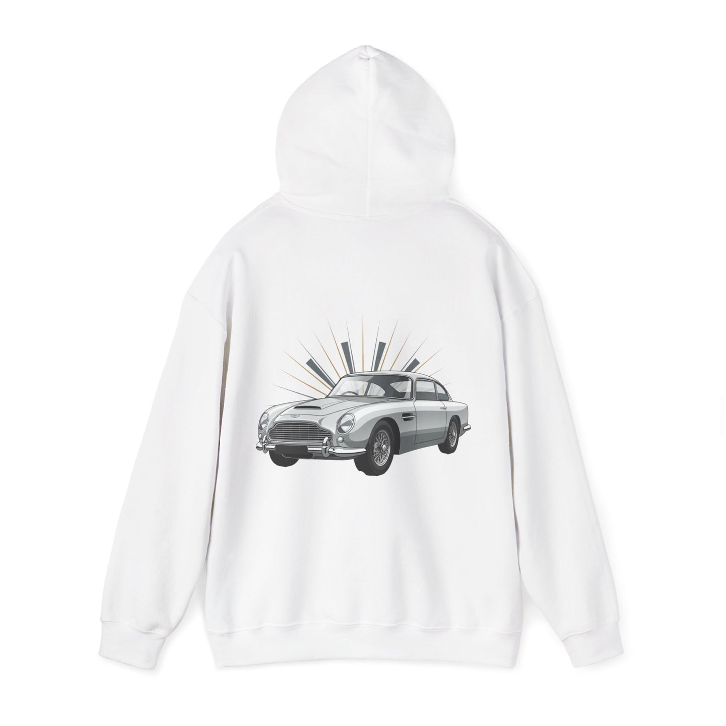 Aston Martin DB5 Retro Car Hoodie — Classic Vintage Sports Car Sweatshirt