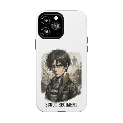 Attack On Titan Tough Magnetic Phone Case — Anime Survey Corps Design