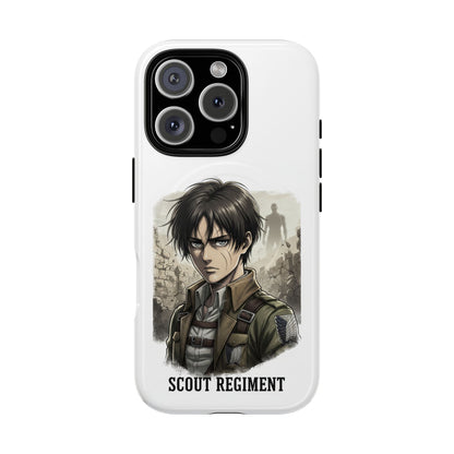 Attack On Titan Tough Magnetic Phone Case — Anime Survey Corps Design