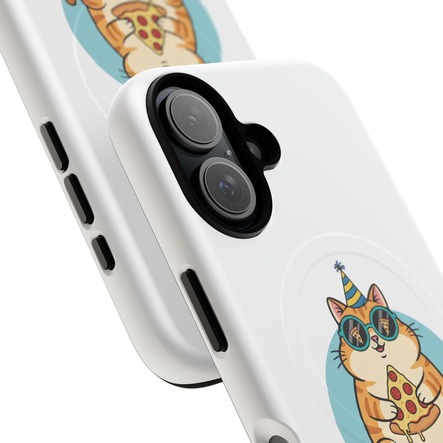 Purrfect Slice Cat Phone Case — Cute Pizza Cat Magnetic Tough Case