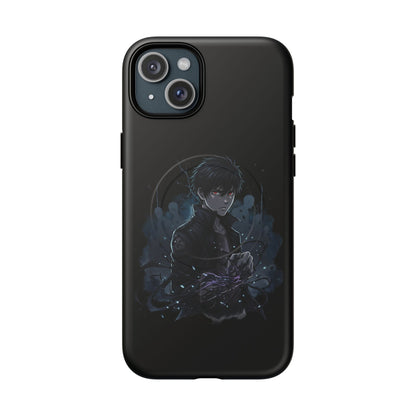 Solo Leveling Magnetic Phone Case — Dark Anime Boy Art, Protective Tough MagCase