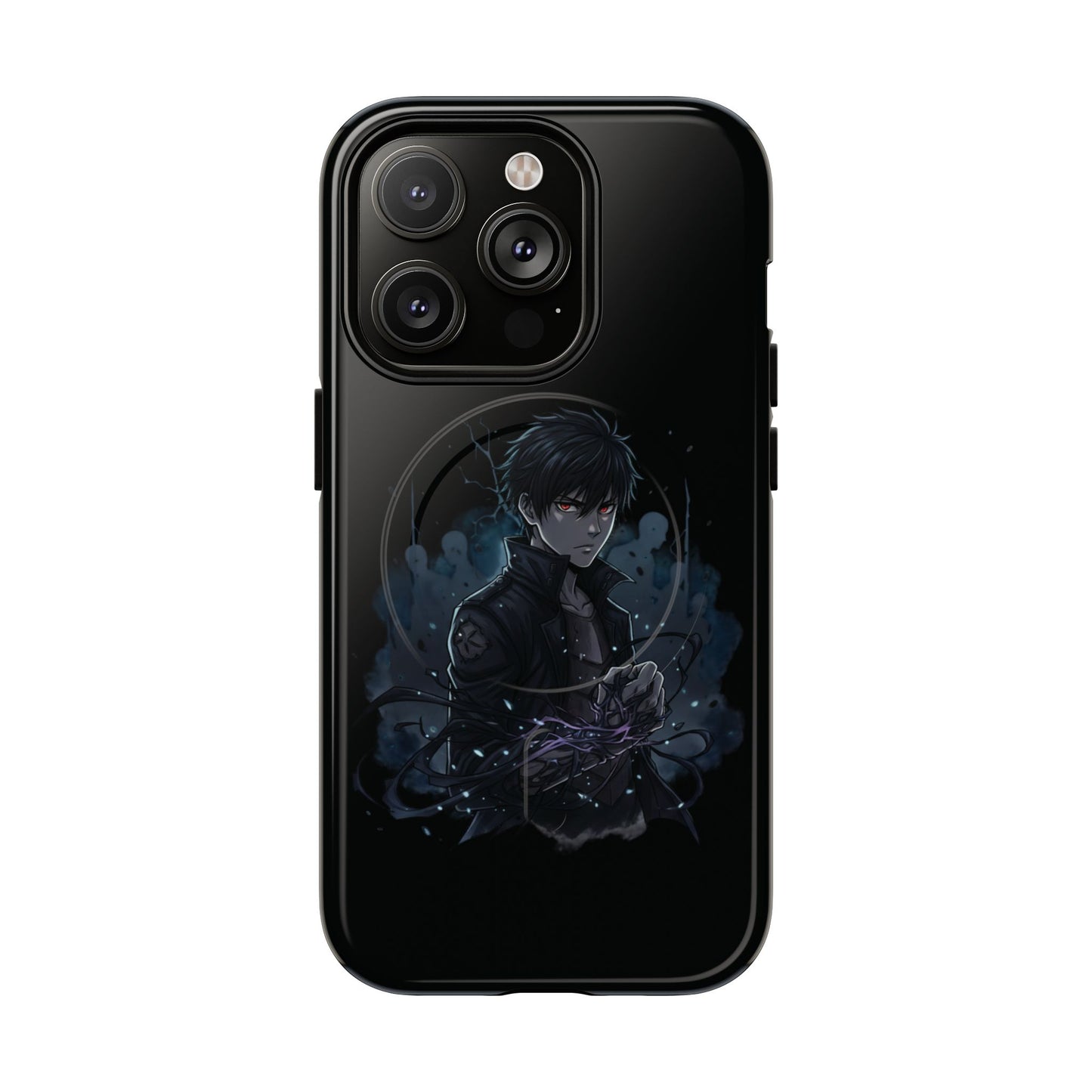 Solo Leveling Magnetic Phone Case — Dark Anime Boy Art, Protective Tough MagCase