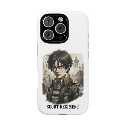 Attack On Titan Tough Magnetic Phone Case — Anime Survey Corps Design