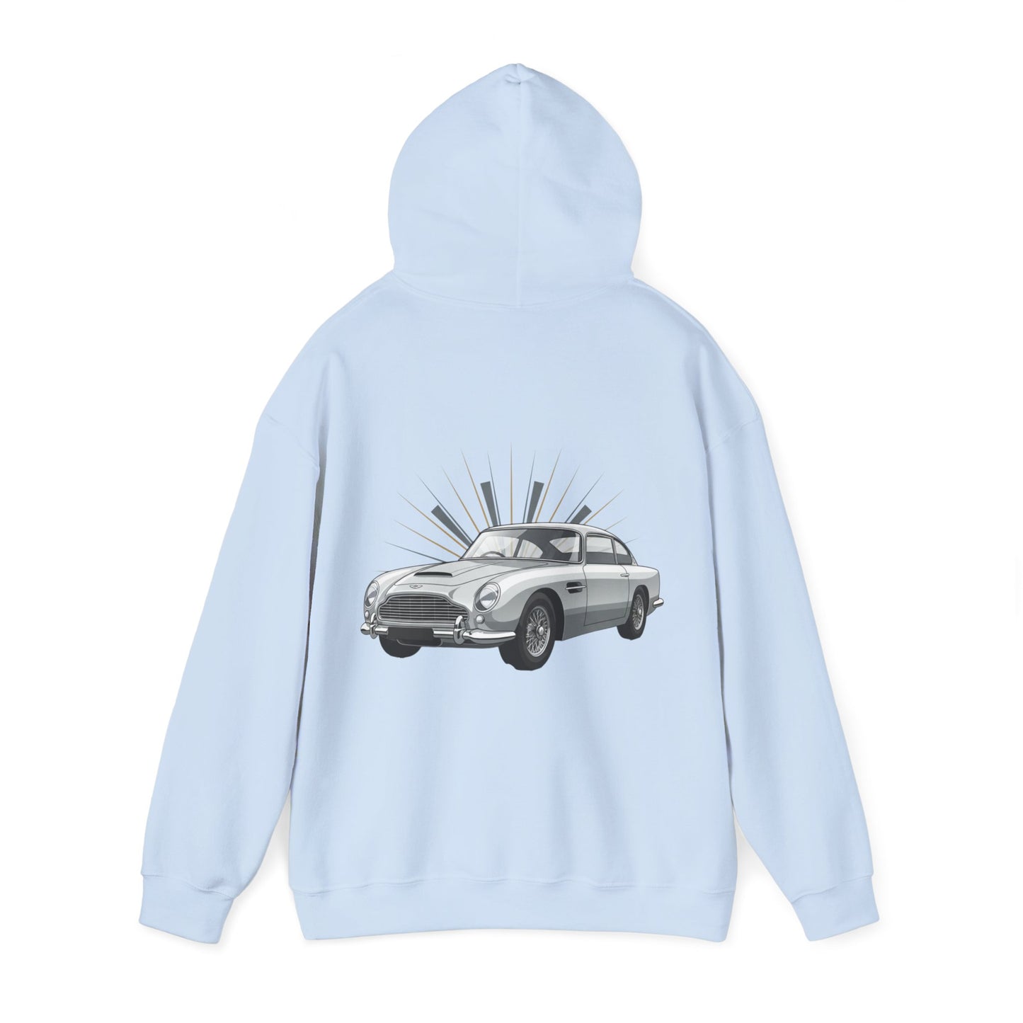 Aston Martin DB5 Retro Car Hoodie — Classic Vintage Sports Car Sweatshirt