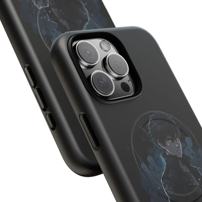 Solo Leveling Magnetic Phone Case — Dark Anime Boy Art, Protective Tough MagCase