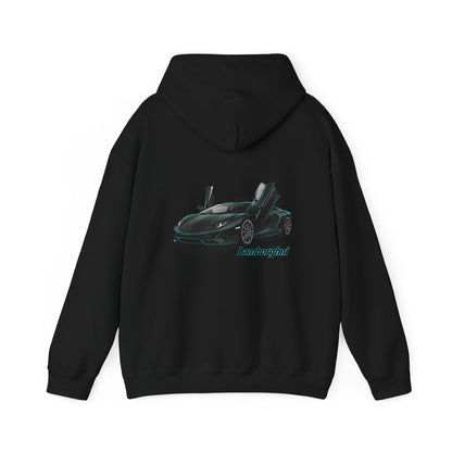 Lamborghini Supercar Graphic Hoodie — Exotic Sports Car Pullover
