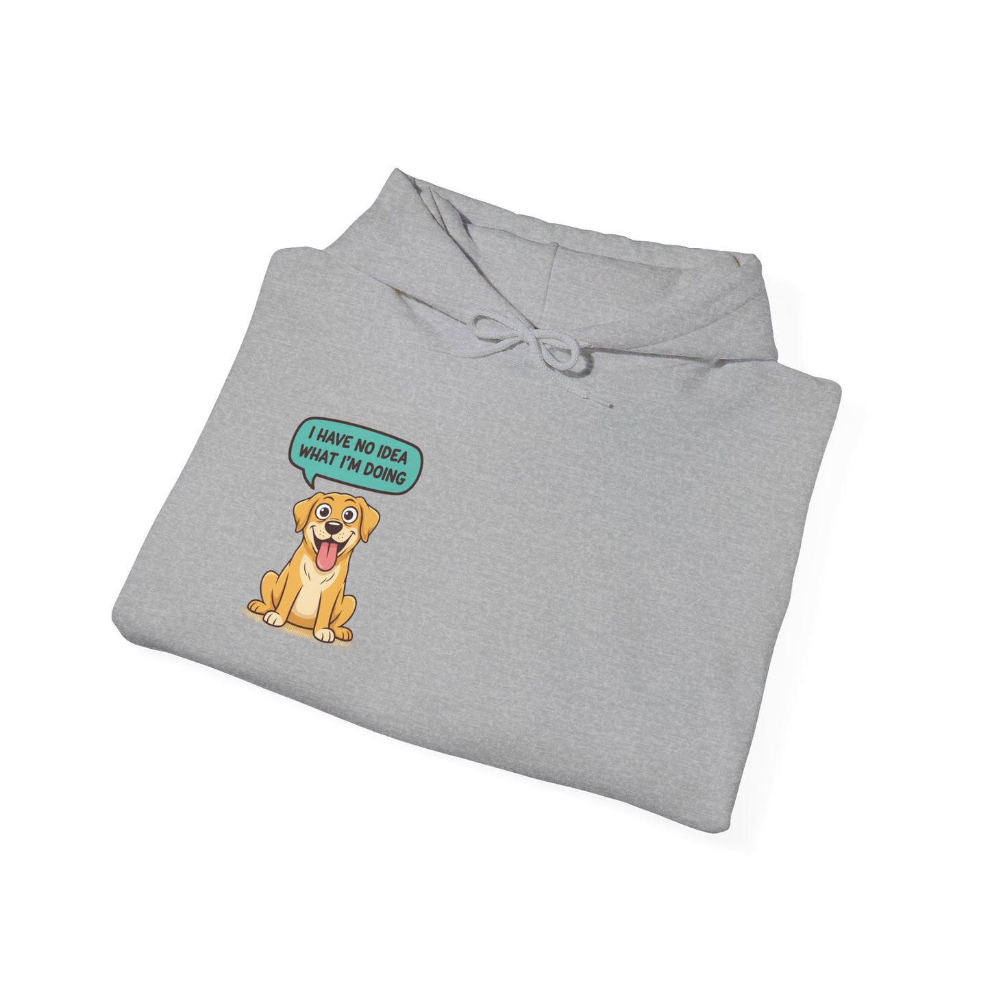 Dog Hoodie — "I Have No Idea What I’m Doing" Cute Golden Retriever Pullover