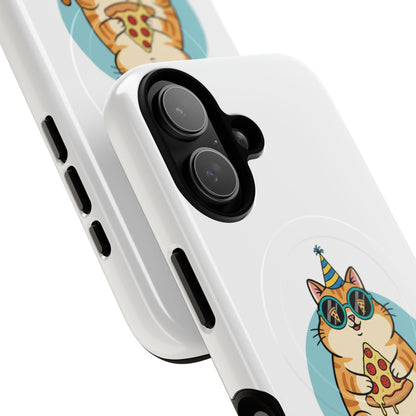 Purrfect Slice Cat Phone Case — Cute Pizza Cat Magnetic Tough Case